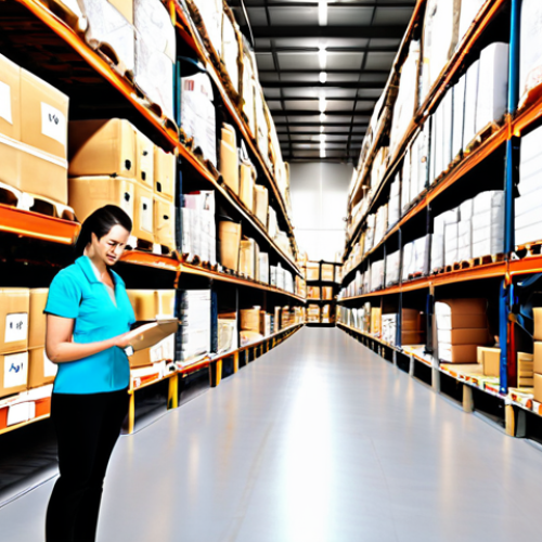 Home 13 **Wholesale Shopping Benefits**
- Prompt: "An illustration depicting the advantages of wholesale shopping, showcasing a warehouse filled with bulk products. Include elements like cost savings, increased profit margins, and a happy small business owner calculating savings on a calculator. Emphasize the concept of buying in large quantities."